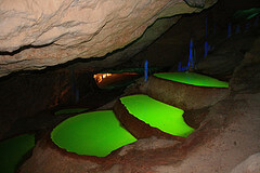 Inside the C'an Marca Caves in Ibiza