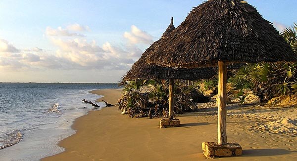 A beach in Lamu, Kenya