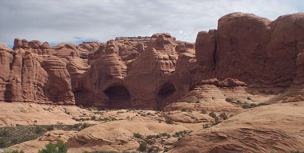 Caves in the Arches National Park