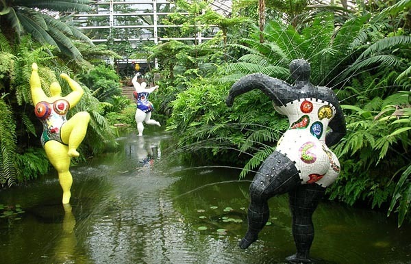 The Three Graces Fountain in the Garfield Park Conservatory