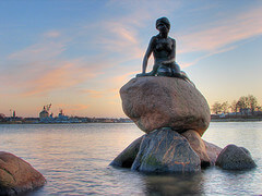 The Little Mermaid in Copenhagen