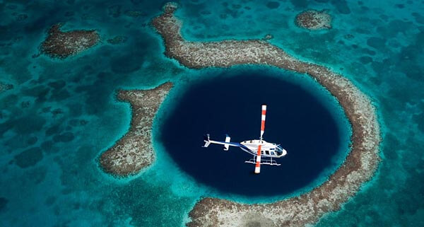 The Blue Hole in Belize