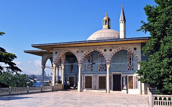 Outside at the Topkapi Palace in Istanbul