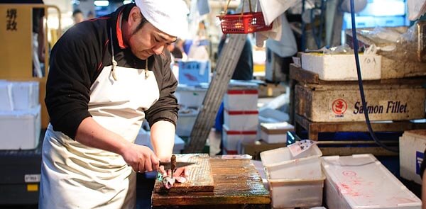 Tsukiji Fish Market in Tokyo