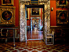 Sumptous interior at Palazzo Pitti in Florence