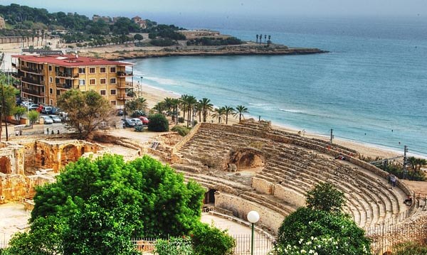 The amphitheater in Tarragona, Spain