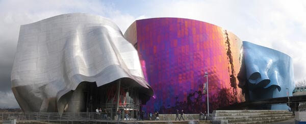 The Experience Music Project building in Seattle