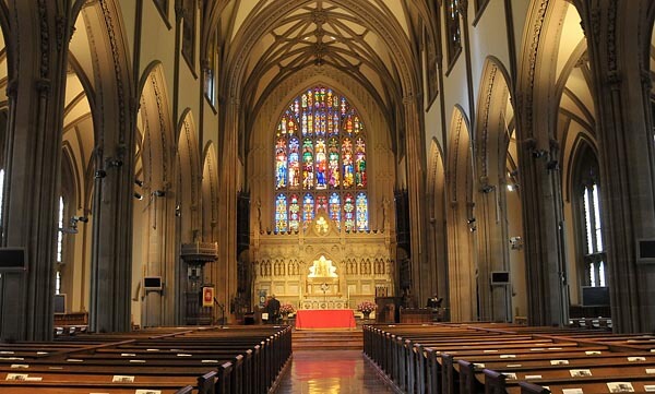 Interior of Trinity Church, NYC