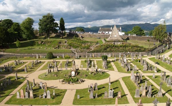 The Old Town Cemeteries in Stirling