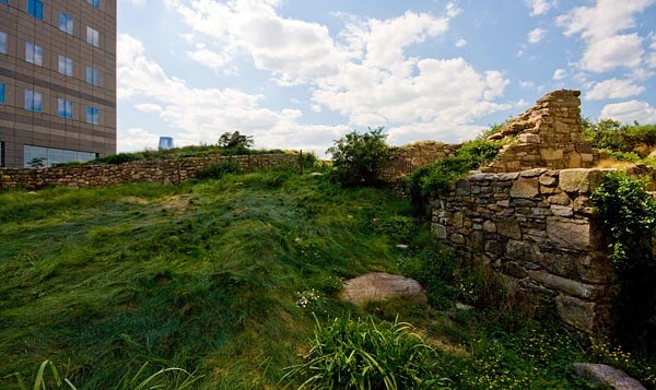 The Irish Hunger Memorial gardens