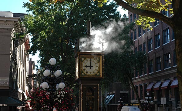 Steam powered clock, Vancouver Gastown