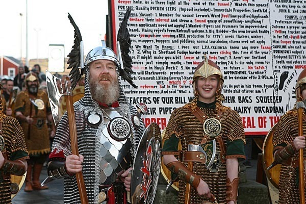 Vikings at Up Helly Aa!