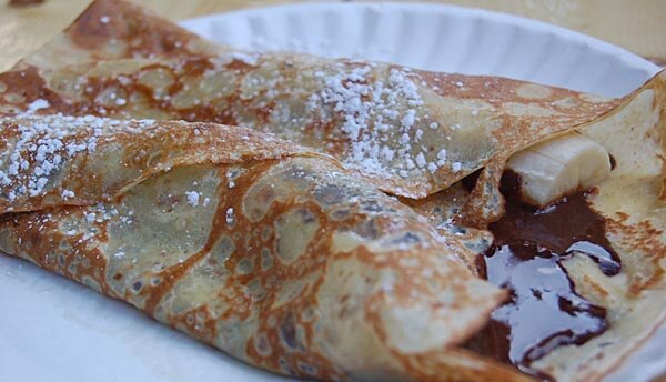 Banana crepes in Paris