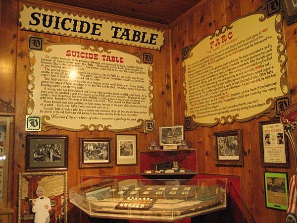 The Suicide Table at Delta Saloon, Virginia City