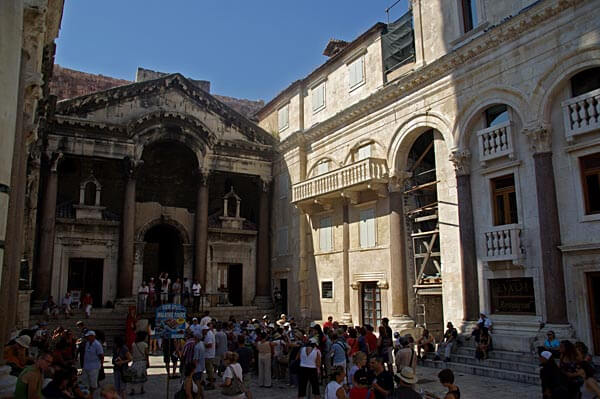 The Dicletian palace in Split, Croatia