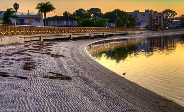 Beach in Mission Bay Park, San Diego