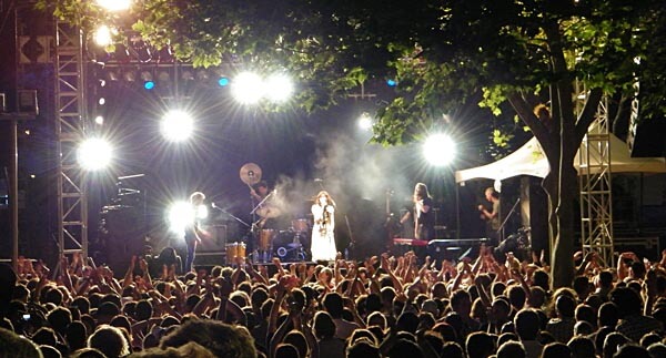 Crowd at the Laneway Festival