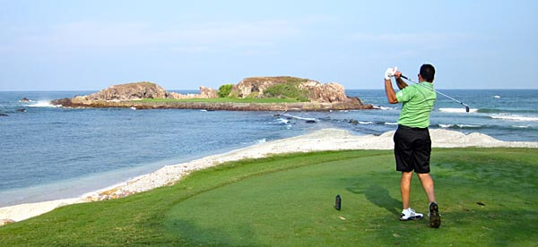 Golfing by the sea