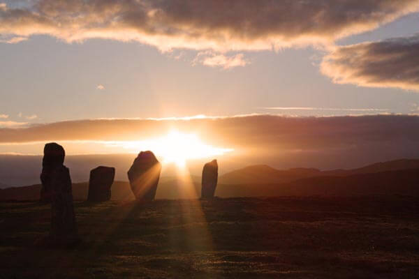 The Callanish Stones at sunset