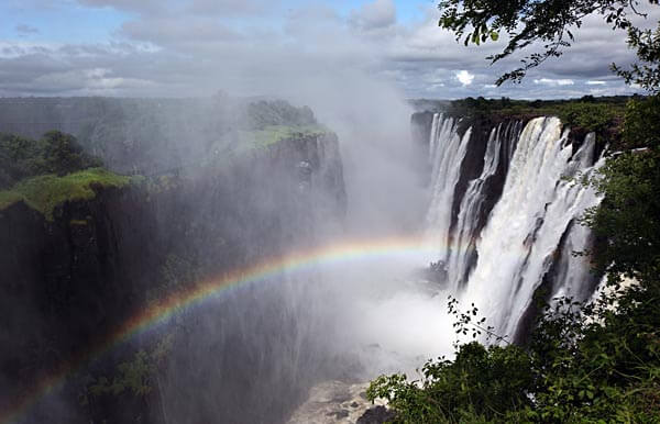 The Victoria Falls in Zambia and Zimbabwe