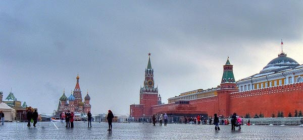 The Red Square in Moscow