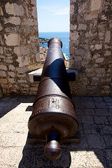 Cannon at the Fortress in Hvar