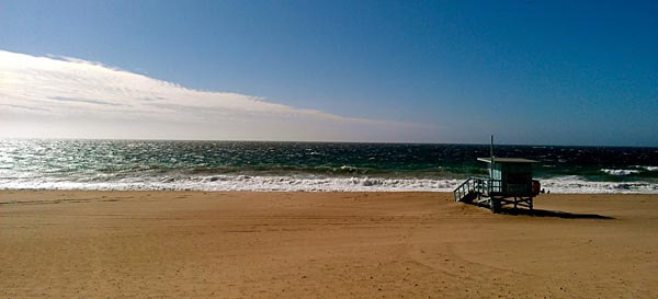 Beach in Santa Monica Bay