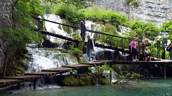 Walkways in the Plitvice Lakes National Park