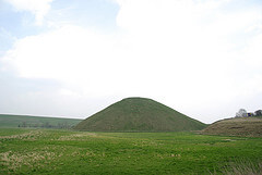 Silbury Hill in Wiltshire