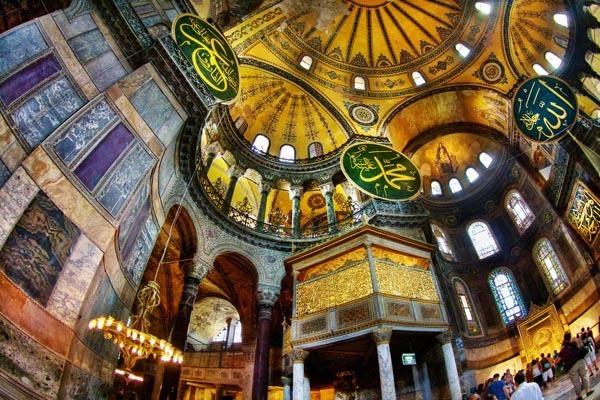 Interior of the Hagia Sophia