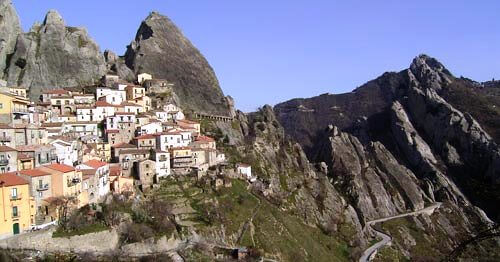 Picturesque Castelmezzano in Italy