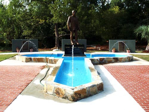 The Tupac Shakur Statue in Stone Mountain, Georgia