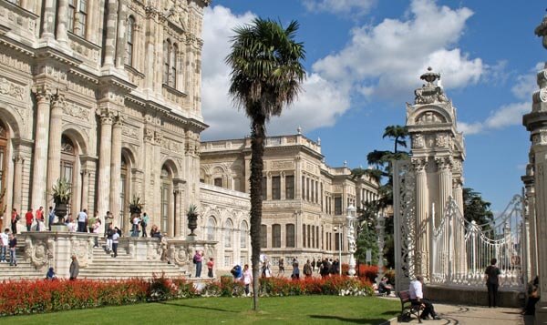 The grounds at Dolmabahce Palace