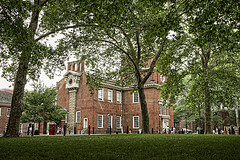 Independence Hall seen from Independence National Historial Park