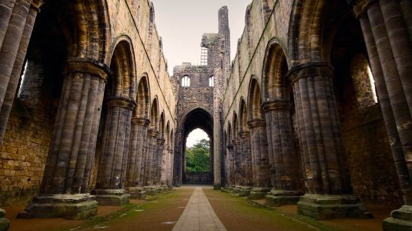 The Kirkstall Abbey in Leeds