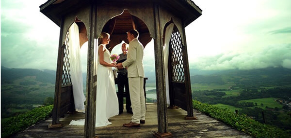 Wedding on a volcano