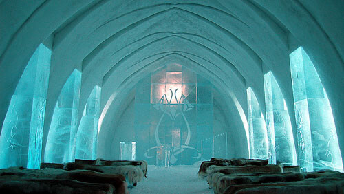 Wedding in the ice hotel, Sweden