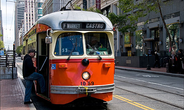 Historic cable car in San Francisco