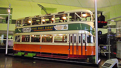 Old Glasgow tram car