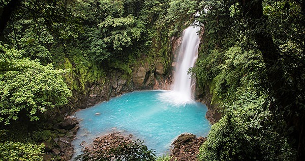 Waterfall in the Tenorio Volcano National Park, Costa Rica