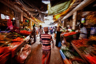 Market in Lamu, Kenya