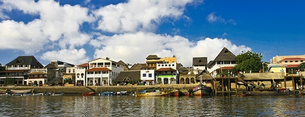 Lamu Town seen from the sea