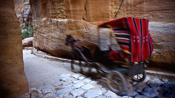 Horse drawn carriage in Jordan