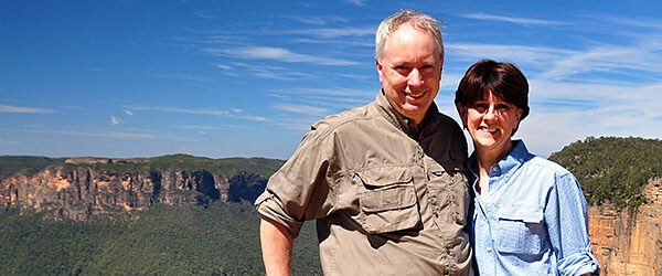 Senior couple in the Blue Mountains