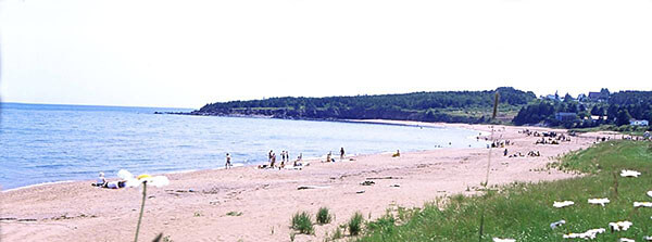 Beach at Par du Bourg de Pabos in Canada