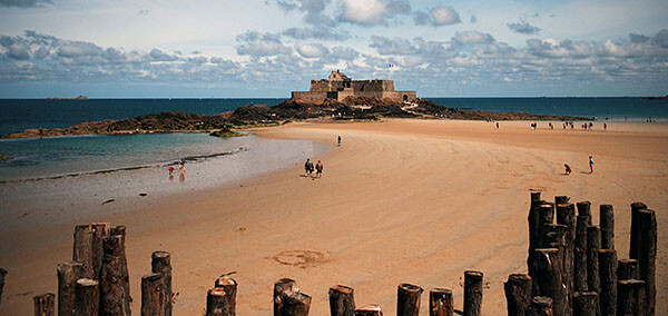 Beach in St Malo, France