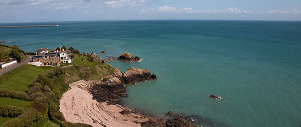 Coast and beach on Jersey