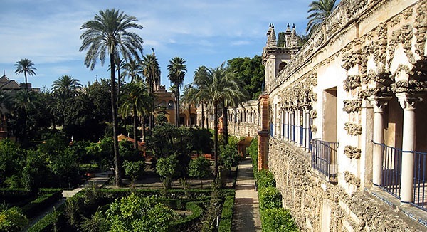 The Alcazar palace in Seville