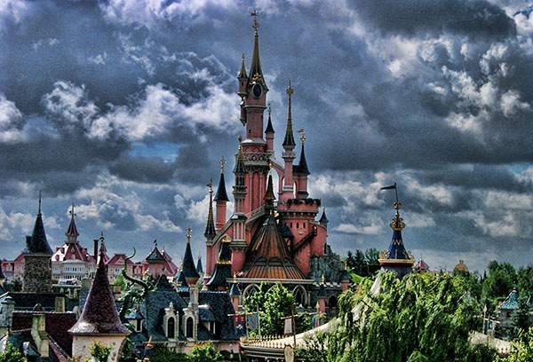 The Disney Castle at Disneyland Paris