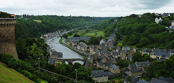 Dinan in the River Rance valley